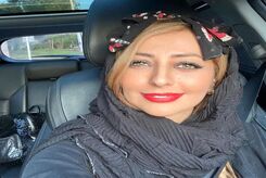 تیپ مشکی نفیسه روشن کنار فوتبالیست مافیا! + عکس