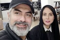 عکس جدید مهدی پاکدل در کنار همسرش