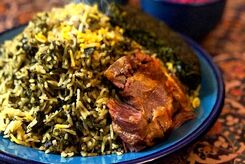 طرز تهیه کته اسفناج + مواد لازم