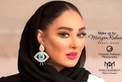 عکس چنجالی الهام حمیدی با آرایش خیلی تند کنار دوستانش+عکس
