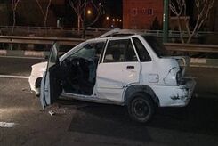 مرگ هولناک راننده پراید بر اثر تصادف با یک زن