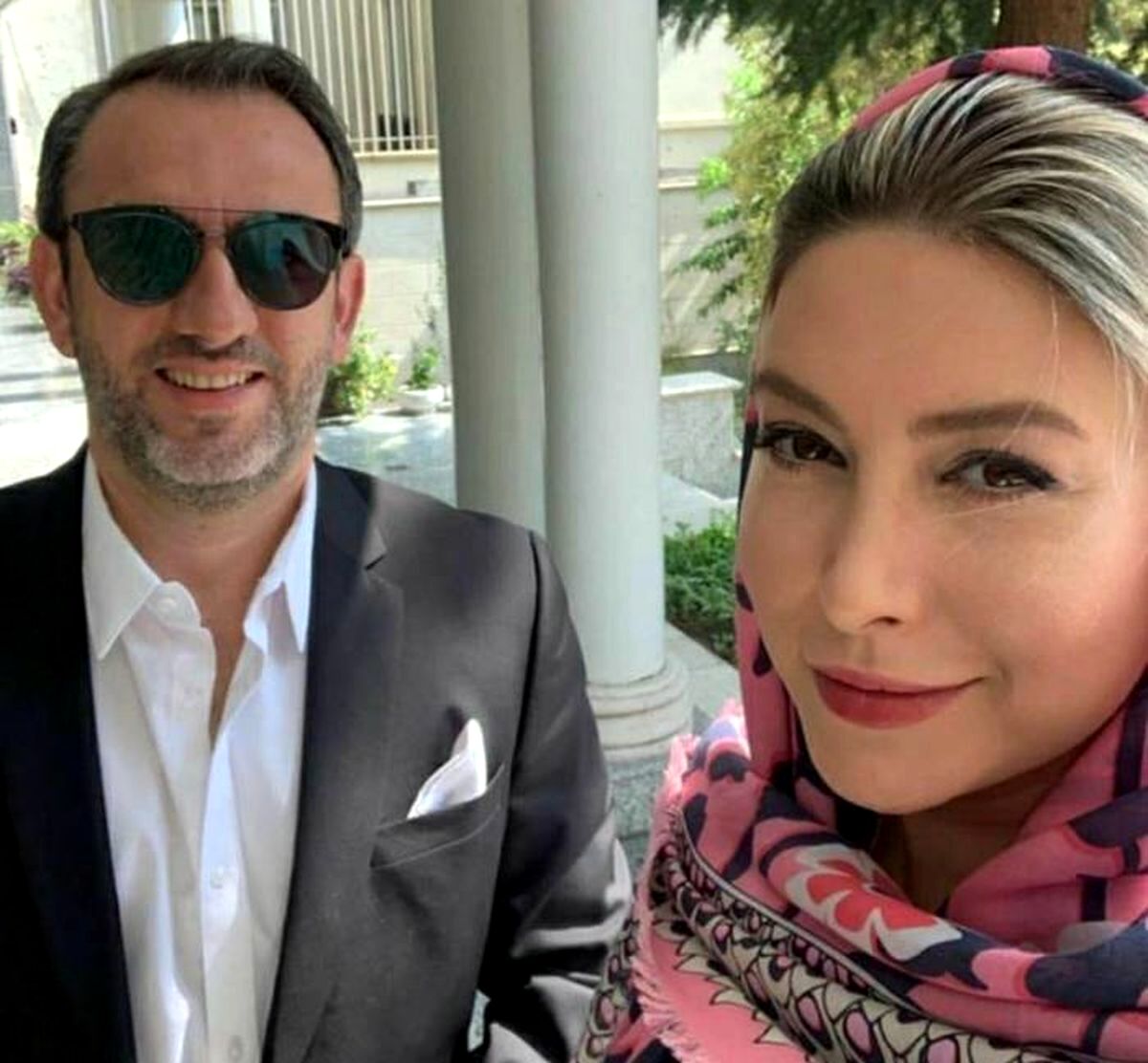 عکس جدید فریبا نادری و همسرش در فضای مجازی