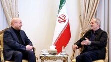 برخورد گرم قالیباف هنگام رسیدن به پزشکیان + فیلم