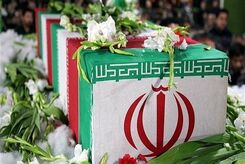 ورود پیکرهای مطهر ۳۴ تن از شهیدان خوشنام دفاع مقدس + فیلم