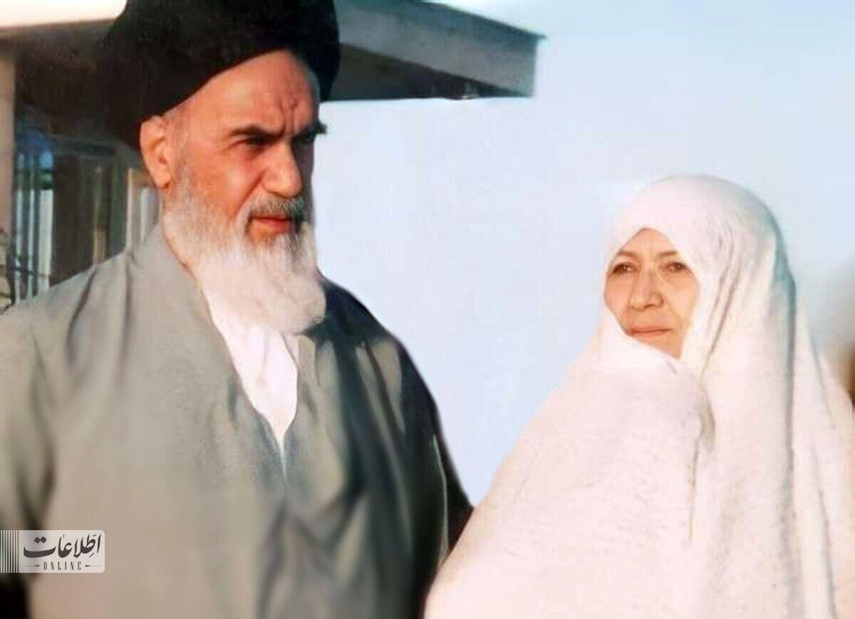 تصاویر خاص از امام خمینی (ره) و همسرشان + گفت و گوی کمتر دیده شده