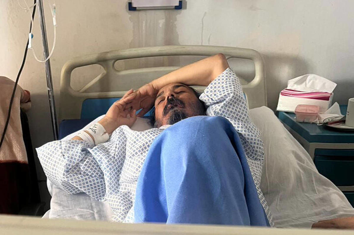 رضا آشفته در بیمارستان؛برای او دعا کنید + عکس