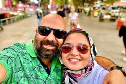 نرگس محمدی و علی اوجی صاحب یک دوقلو شدند + عکس