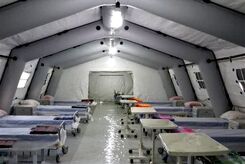 بیمارستان صحرایی سپاه در مرز خسروی افتتاح شد