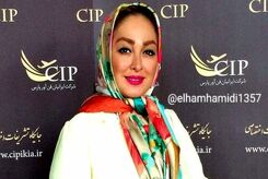 تیپ شیک و مجلسی الهام حمیدی  | کت و شلوار سنگ دوزی شده الهام حمیدی غوغا کرد
