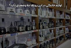 لوازم خانگی در این روزها چه وضعیتی دارد؟
