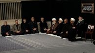 تصویر آیت الله جنتی بر روی ویلچر در بیت رهبری 
