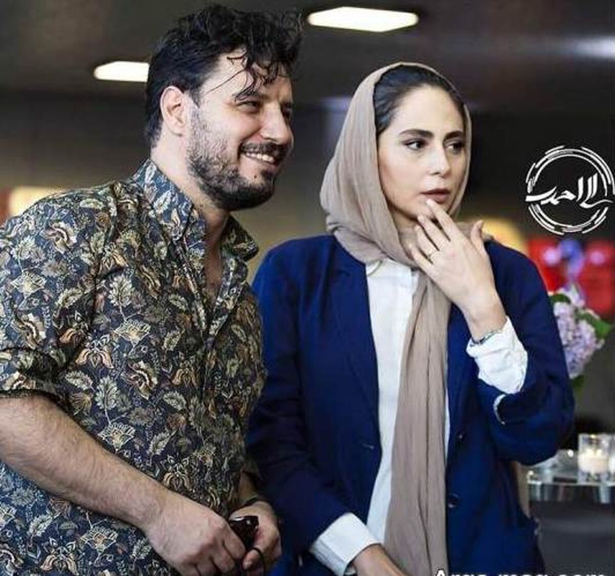 عکس دیده نشده از جواد عزتی و همسرش در فضای مجازی