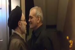 دیدار سید محمد خاتمی با پزشکیان و واکنش جالب به پسر و دختر رئیس جمهور + فیلم