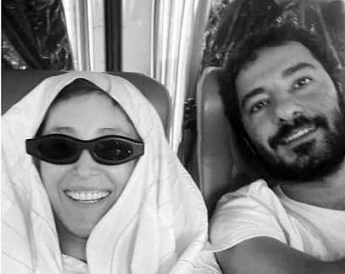 عکس عاشقانه و خفن فرشته حسینی در کنار نوید محمدزاده+عکس