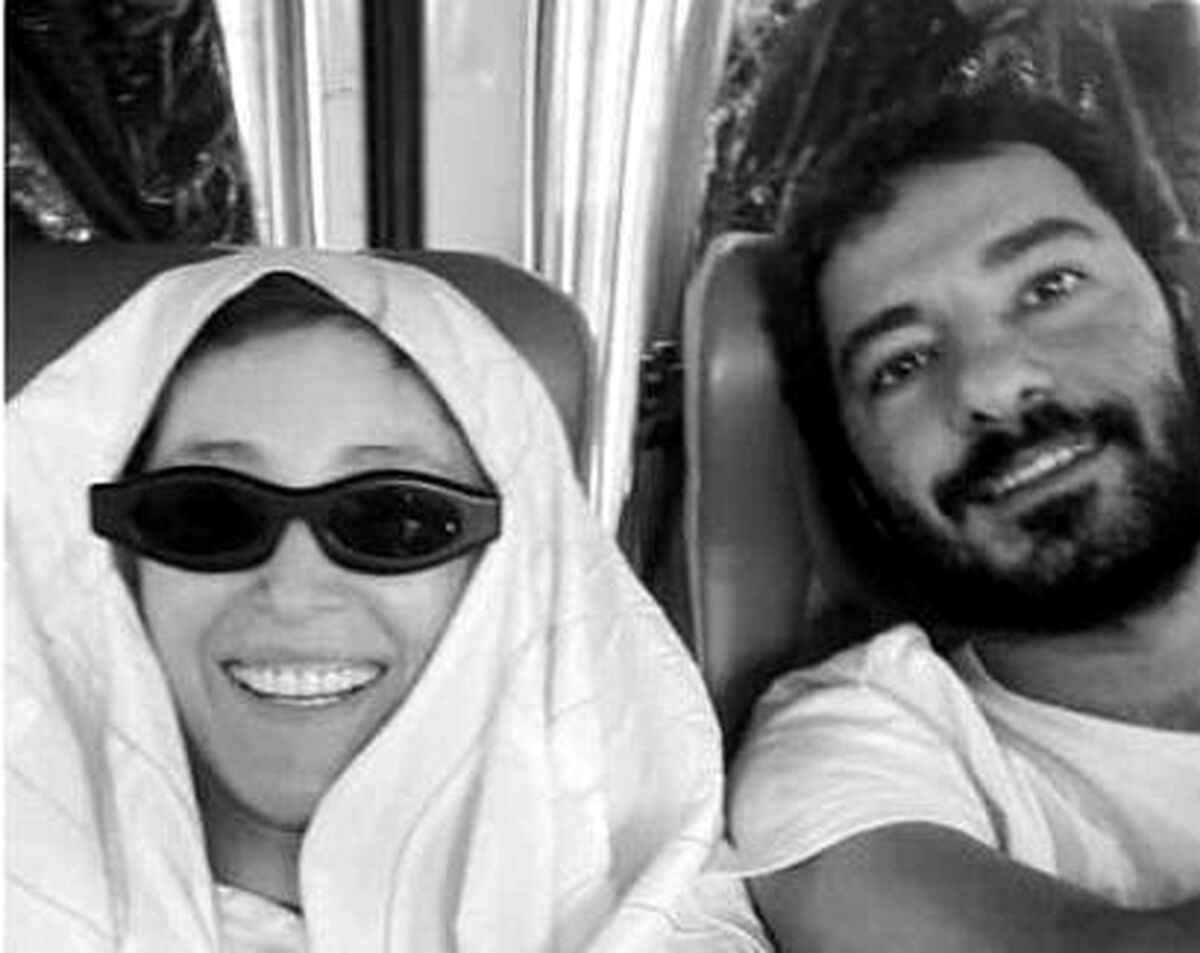 عکس عاشقانه و خفن فرشته حسینی در کنار نوید محمدزاده+عکس