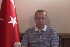 چرت اردوغان وسط پیام زنده ویدئویی!