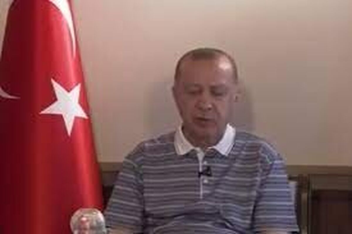 چرت اردوغان وسط پیام زنده ویدئویی!