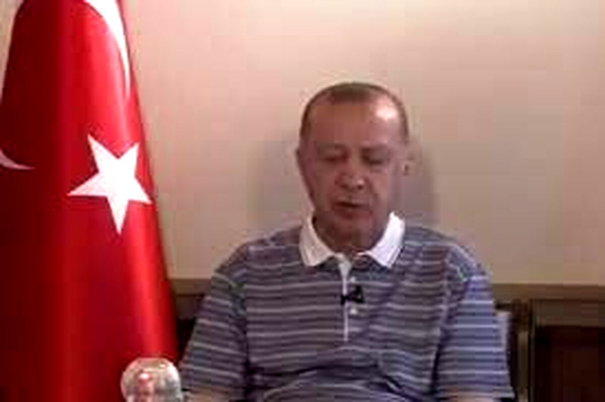 چرت اردوغان وسط پیام زنده ویدئویی!