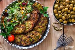 مواد لازم کوکو اسفناج + طرز تهیه