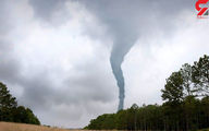فیلم عجیب و دیدنی از لحظه تشکیل گردباد